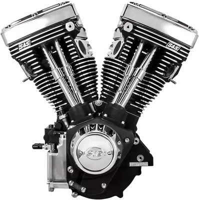 S&S Engine V111 585 Cam WBlack Cast Harley-Davidson EVO 1984-1999 • $6725.95