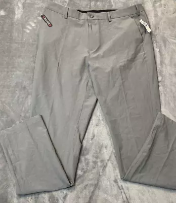 NWT Van Heusen Flex3 Slim Fit Gray Dress Pants - 38x36 • $11.99
