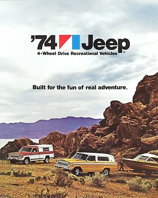 1974 Jeep CJ-5 Cherokee Wagoneer Pickup J10 J20 4WD Recreational Sales  Brochure • $6.99