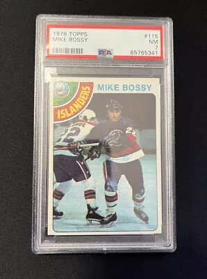 1978 Topps Mike Bossy Rookie PSA NM 7 New York Islanders • $49.99