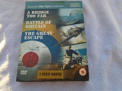 A Bridge Too Far The Great Escape Battle Of Britain 3 DVD SET MGM • £4.99