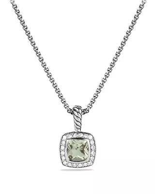 $59 • Buy  David Yurman Necklace WomenPetite Albion Pendant Prasiolite And Pavé Diamonds