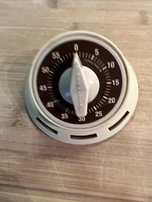 MARK Vintage Time Clock Tan Kitchen Timer Watcher 60 Minute • $9.99