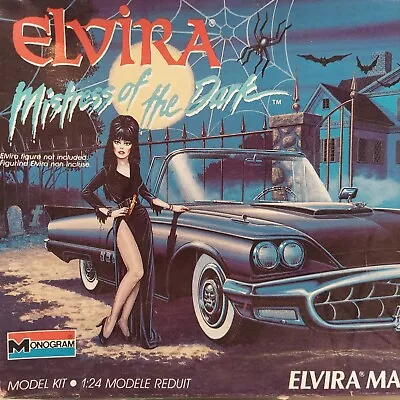  ELVIRA   1958 T-BIRD MACABRE MOBILE Monogram 1/24 Model Kit COMPLETE  • $67.95