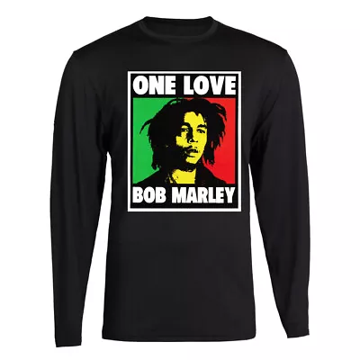 Bob Marley Smoking Joint Rasta One Love Lion Zion T-shirt Long Sleeve • $19.99