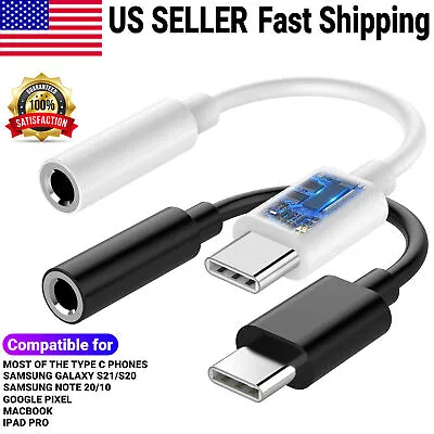 $6.15 • Buy USB C To 3.5 Mm AUX Headphone Jack Adapter Cable For Samsung Galaxy S22/Note 20