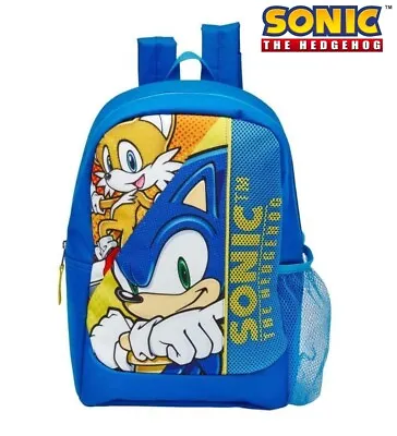 £14.95 • Buy Sonic The Hedgehog Kids Sports Backpack School Bag Boys Travel Bag Rucksack