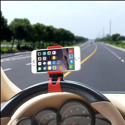 Car Steering Wheel Phone Mount Holder GPS Stand Socket Cradle Clip Fit Toyota • $7.42