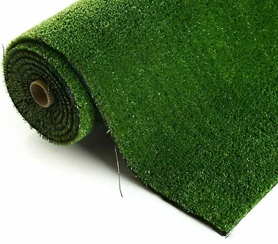 £0.99 • Buy Spring 7mm Budget Artificial Grass Greengrocer Carpet Mat Astro Turf Lawn 1-10m
