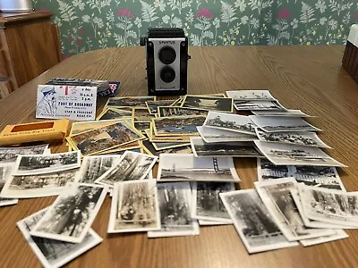 $24.59 • Buy Vintage SPARTUS FULL-VUE 120 Box Camera With Miniature Photos B&W Ephemera