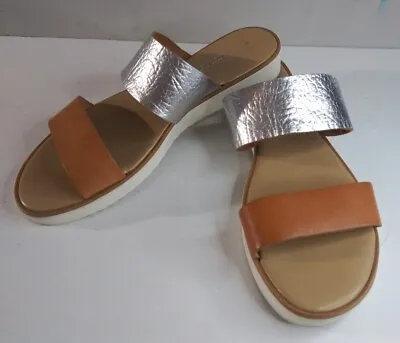 A. Giannetti Leather Comfort  Slide Sandal Womens Sz 9 • $12.75