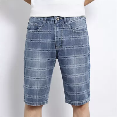 Men Short Jeans Pants Loose Fashion Shorts Casual Short Pants • $31.09