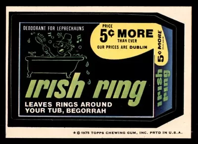 1975 Topps Wacky Packages Series 14 #20 Irish Ring NM • $50