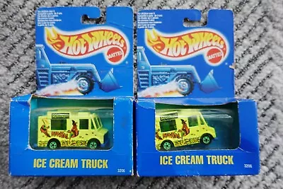 Lot Of 2 Vintage Hot Wheels Ice Cream Truck In Box 1991 • $13.50