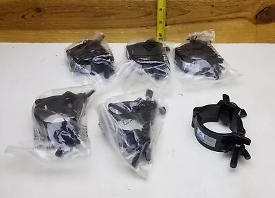 $16.95 • Buy 6PCS Stage Par Light Clamps Hooks O Clamp 2  Aluminum Truss Load 220lbs Black