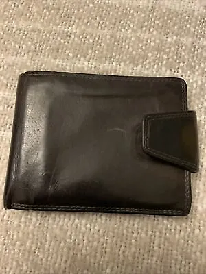 London Leather Goods Real Black Leather Wallet • £12