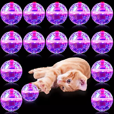 15 Pieces Ghost Hunting Cat Ball Light Up Cat Balls Motion Activated Interactiv • $27.48