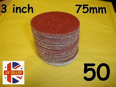 £10.99 • Buy 75mm  Sanding Discs 3 Inch  Sander Pads Sandpaper 40 - 3000 Grits