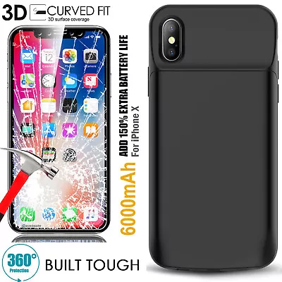 $50.34 • Buy Rechargeable Extended Battery Fast Charging Case For Apple IPhone X/XS/Max/XR/8
