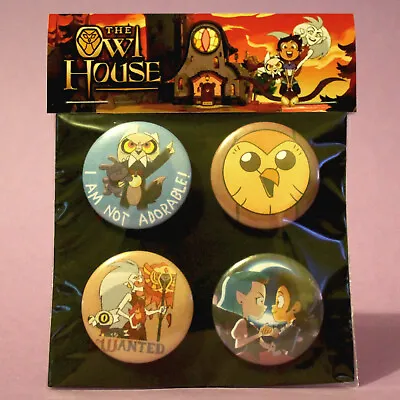 The Owl House Badges Badge Set Of 4x 32mm Metal Pin Back Buttons. Luz & Amity • $6.83