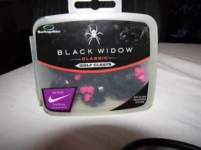 Soft Spikes Black Widow Classic Golf Cleats Q-LOK (16 Included) • $12