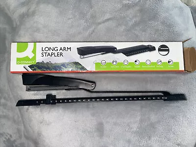 Q-Connect Long Arm Reach Metal Stapler Black KF02292 - New Boxed • £12.99