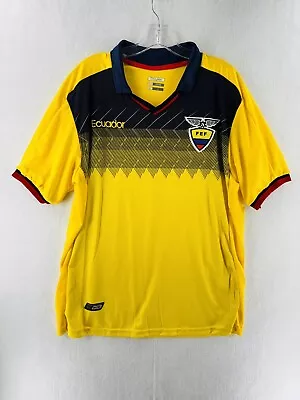 Ecuador Daytex Mens Soccer Jersey Football Shirt Yellow Size Large 2019 • $29.99