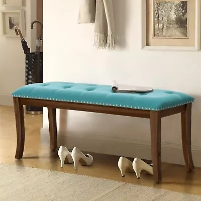 PHI VILLA 44 Inch Upholstered Entryway Bench Ottoman For Dining Room Bedroom • $102.99