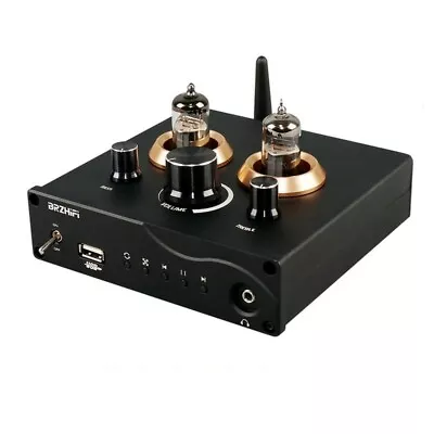 BRZHIFI 6J5 Tube Preamp Headphone Amplifier DAC Bluetooth 5.0 Lossless Player Ts • $59.94