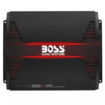 £206.36 • Buy 1 BOSS AUDIO SYSTEMS PD3000 Amplificatore 1 Canale 3000 Watt Max Per Subwoofer