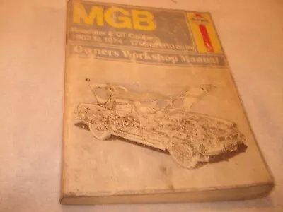Haynes Owner's Workshop Manual 1962-1974 MGB Roadster & GT Coupe • $7.49