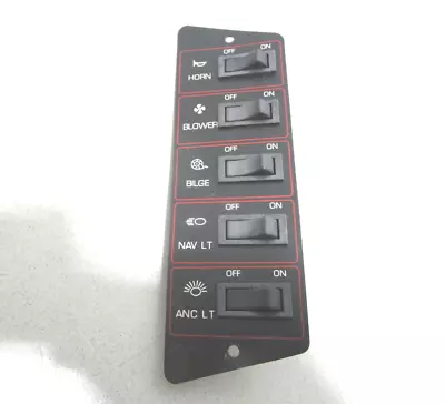 5 Switch Dash Panel For 1988 Bayliner Capri Boat • $40