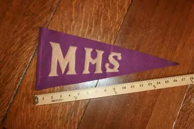 Early 1900's MISSOULA MONTANA HIGH SCHOOL PENNANT Antique Vintage • $35