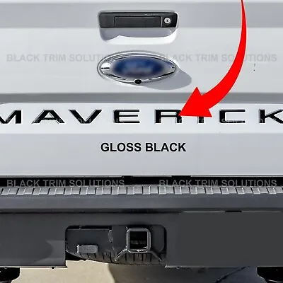 Gloss Black Tailgate Insert Decals Letters Stickers For Ford Maverick 2022-2024 • $15.99