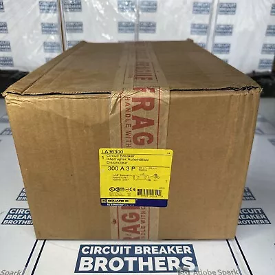 Square D LA36300 300 Amp 600V 3 Pole I Line Circuit Breaker-Warranty(New In Box) • $1900