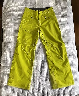 $70 • Buy The NORTH FACE Freedom Hyvent Waterproof Ski Pants - Neon Yellow - Men’s S Small