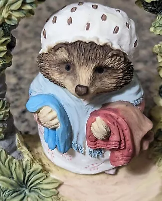 Beatrix Potter Mrs Tiggy Winkle Floral Arch Figurine 1998 LE 82/357 Possum  • $19