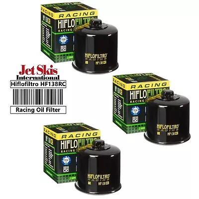 Hiflofiltro Racing HF138RC Oil Filter 3 Pack Aprilia Cagiva Suzuki GSXR600 700 • $33.49