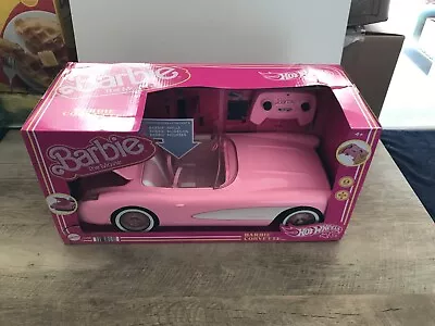 Barbie The Movie Hot Wheels RC Pink Corvette • $67.94