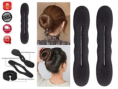 £3.49 • Buy Magic Hair Bun Maker Styling Bun Maker Twist Curler Tool Donut Wedding Accessory