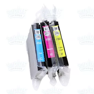 Genuine Epson 252 3-Color Inks WF3620 WF7210 WF7110 WF7610 WF7620 (NOT Initial) • $17.99