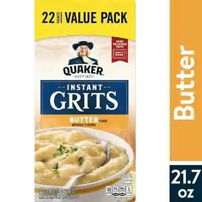 Quaker Instant Grits Value Pack Butter 0.99 Oz 22 Packets • £4.82