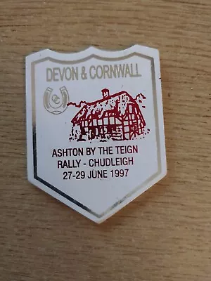 Caravan Club Badge - Ashton By The Teign Rally - Chudleigh 27-29 June 1997 • £2.99