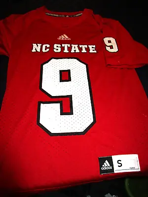 $20.69 • Buy New Adidas Ncaa Nc North Carolina State #9 Jersey Mens Red Small