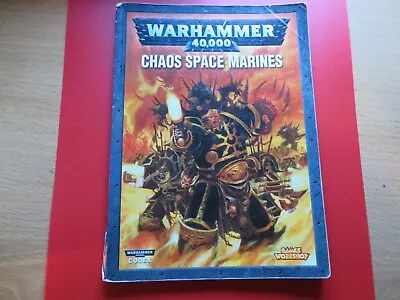 Warhammer 40k Chaos Space Marines Codex Pb Games Workshop 40000 • £9.99
