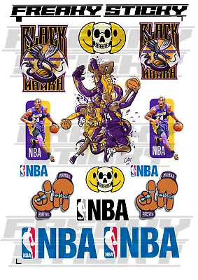 NBA Custom Stickers Michael Jordan Chicago Bulls Black Mamba Kope Bryant Lakers • $16