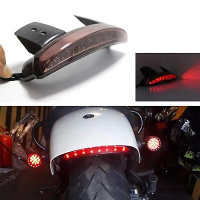 For Harley Davidson Motorcycle Rear Fender Tail Lights Brake Stop Smoke Lens AU • $25.89