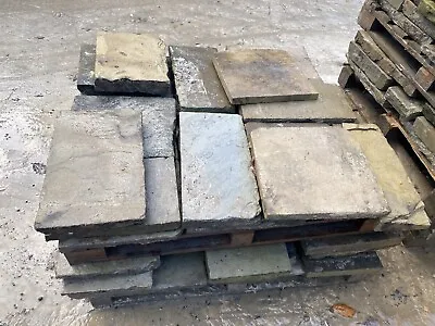 Reclaimed Yorkshire Stone Paving Stepping Stones/ Crazy Paving £50m2 • £50