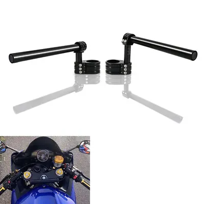 $85.49 • Buy 50mm MultiClip Clip-ons Separate Adjustable Racing Clip Ons Removal Handlebar 