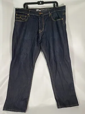 LRG Mens Jeans Blue 40x32 Regular Fit Straight Leg Denim CLEAN Button Pockets • $37.99